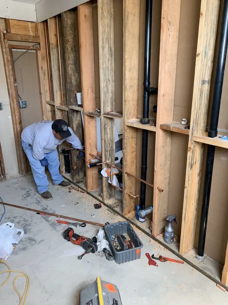 Commercial rough-in plumbing for Gas Line Repair in Rupple